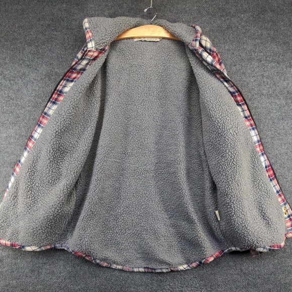 Oakwood Mountain Men's Shacket Jacket Multi Large Long Sleeve Sherpa Lined - Picture 8 of 14